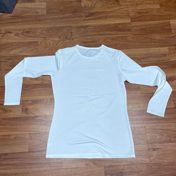 Climate Right by Cuddl Duds Womens White 2 Piece Base Layer Pajamas Set Medium - Picture 5 of 15